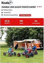 Glanzend dubbelzijdig fotopapier | GRATIS LEVERING, Audio, Tv en Foto, Fotografie | Fotopapier, KOALA, -, Verzenden, -