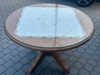Eettafel met 6 stoelen, Huis en Inrichting, Tafels | Eettafels, Ophalen, 100 tot 150 cm, Rond, Zo goed als nieuw