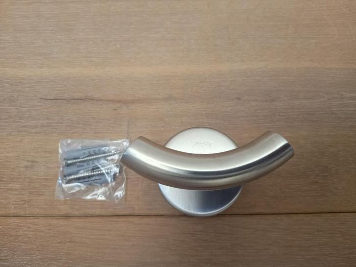 Crochet à linge double - Delabie - RVS - NOUVEAU, Maison & Meubles, Accessoires pour la Maison | Portemanteaux, Neuf, Crochets muraux