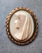 Camee broche, Enlèvement, Utilisé, 4 à 7 cm, Blanc