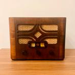 VINTAGE ART DECO BUIZENRADIO PHILIPS 521A 1934 RADIO PARIJS, Antiek en Kunst, Verzenden