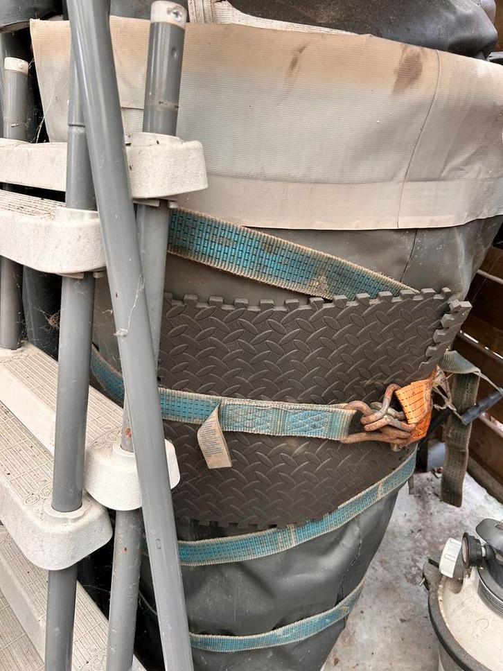Gratis intex liner + frame, Tuin en Terras, Zwembad-toebehoren, Gebruikt, Filter, Ophalen