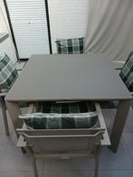 tuinset, Tuin en Terras, Ophalen, 4 zitplaatsen, Aluminium, Zo goed als nieuw