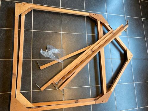 Handgemaakt speelhuis in katoen met houten kader, Kinderen en Baby's, Speelgoed | Buiten | Speelhuisjes, Zo goed als nieuw, Ophalen
