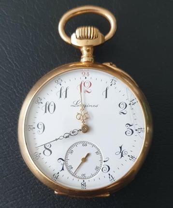 Longines Grand Prix Paris 1900 K18!!!In werkende staat!!!, Enlèvement ou Envoi, Longines