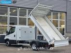 Iveco Daily 35C14 Kipper met Kist 3.5t trekhaak Airco Cruise, Auto's, Bestelwagens en Lichte vracht, Gebruikt, Euro 6, Iveco, Wit