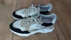 Sneakers Manfield -wit zwart maat 41, Enlèvement ou Envoi, Sneakers et Baskets, Comme neuf, Blanc