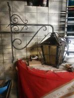Buiten lamp in smeetwerk, Tuin en Terras, Buitenverlichting, Ophalen, Glas