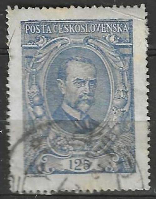 Tsjechoslowakije 1920 - Yvert 152 - Tomas Masaryk (ST), Postzegels en Munten, Postzegels | Europa | Overig, Gestempeld, Overige landen