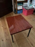 Table basse formica bois pieds métal, Moins de 50 cm, Métal, Vintage, Enlèvement