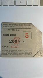 Ancien ticket RFC Seraing Club Brugge, Verzamelen, Verzenden, Gebruikt, Overige typen