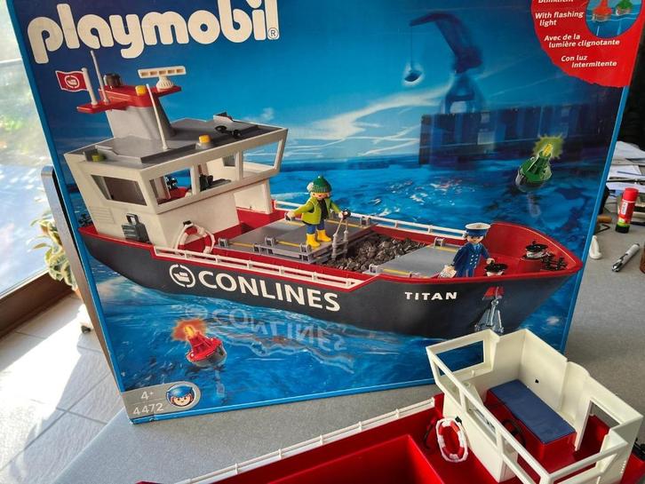 Playmobil Vrachtschip 4472 Conlines Titan, Kinderen en Baby's, Speelgoed | Playmobil, Gebruikt, Complete set, Ophalen