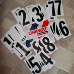 LOT 38x STICKERS Numéros pour autos rallyes compétitions, Ophalen of Verzenden, Nieuw
