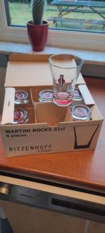 Martini rocks 6 glazen in doos, Verzamelen, Ophalen, Zo goed als nieuw
