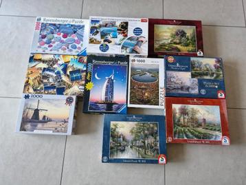 puzzels 1000st deel 1 - €3 per stuk beschikbaar voor biedingen