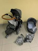 Kinderwagen, buggy met afneembaar rijplankje., Kinderen en Baby's, Kinderwagens en Combinaties, Gebruikt, Luchtbanden, Mutsy, Ophalen