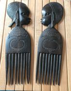 Zeer mooi antiek houten Afrikanse kamen, Antiek en Kunst, Ophalen of Verzenden