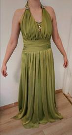 Groene galajurk met steentjes., Kleding | Dames, Galajurk, Maat 34 (XS) of kleiner, Gedragen, Groen