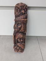 Houten sculptuur "De Legende van Uilenspiegel", Antiek en Kunst, Ophalen of Verzenden