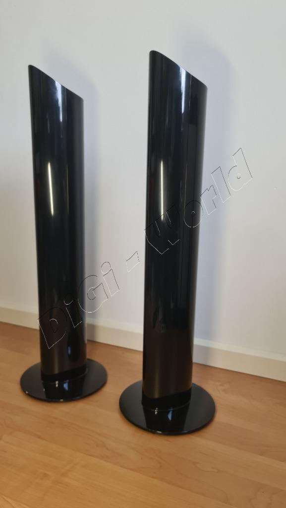 Kef 5000 lijn speaker stands (hoogglans zwart) set, Audio, Tv en Foto, Luidsprekerboxen, Zo goed als nieuw, Front, Rear of Stereo speakers