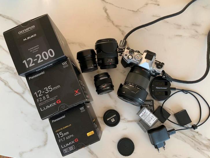 Système OM OM-5 avec 4 objectifs supérieurs., TV, Hi-fi & Vidéo, Appareils photo numériques, Comme neuf, Compact, Olympus, Enlèvement ou Envoi