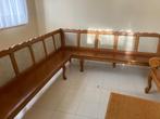 3 bancs en chêne 3m, 2,25m et 2,50m, Maison & Meubles, Enlèvement, Utilisé, Brun, Bois