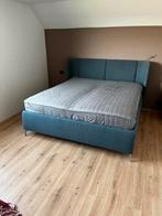 Lit Tufjord 180x200 + sommier + tiroirs rangement, Ophalen, Zo goed als nieuw