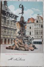 POSTKAART ANTWERPEN 1915 La fontaine de BRABO gelopen zegel, Verzenden, Voor 1920, Gelopen, Antwerpen