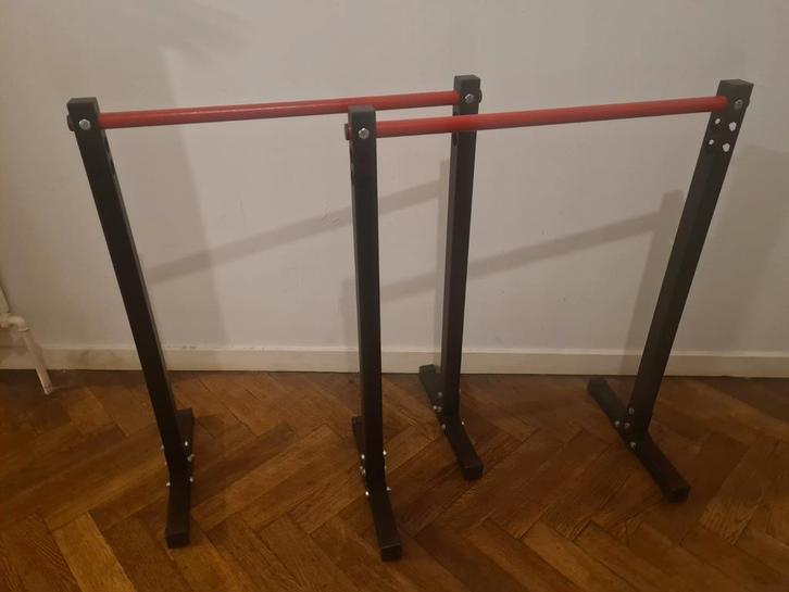 Barres parallèles à dips K-Sport, Sport en Fitness, Fitnessapparatuur, Zo goed als nieuw, Overige typen, Armen, Borst, Buik, Rug