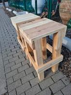 Tuinstoelen zware robuuste uitvoering zonder rugleuning, Ophalen, Zo goed als nieuw