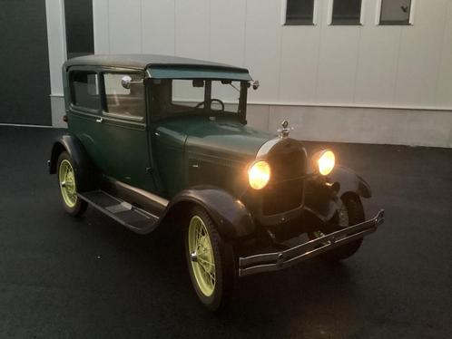 ‘29 Ford model A . TWEEDEURS . Rijd super, Auto's, Oldtimers, Particulier, Ford, Benzine, Berline, 2 deurs, Handgeschakeld, Groen