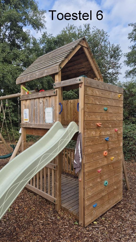 Houten speeltoestellen opruiming -50%, Kinderen en Baby's, Speelgoed | Buiten | Speeltoestellen, Zo goed als nieuw, Brandweerpaal