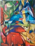 Poster Franz Marc "Herten in het bos" (23 x 30 cm), Verzenden