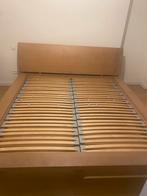 Cadre de lit + sommier 180cm, Maison & Meubles, Enlèvement, Utilisé, Bois