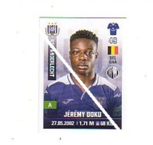 Panini Pro League 2019 - 2020 RSC Anderlecht Jeremy Doku, Verzamelen, Sportartikelen en Voetbal, Nieuw, Poster, Plaatje of Sticker