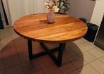 Massief houten eettafel | 130cm diameter, Huis en Inrichting, Ophalen, Zo goed als nieuw, Vier personen, 100 tot 150 cm