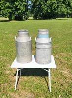 2 oude alu melkkruiken van 40 L .., Gebruikt, Ophalen of Verzenden
