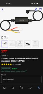 Xiaomi 70mai Hardwire Kit voor 70mai dashcam-Mildrive UP02, Enlèvement, Neuf