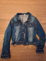 Jeansjasje stretch maat L met diamantjes, Ophalen of Verzenden, Zo goed als nieuw, Maat 42/44 (L)