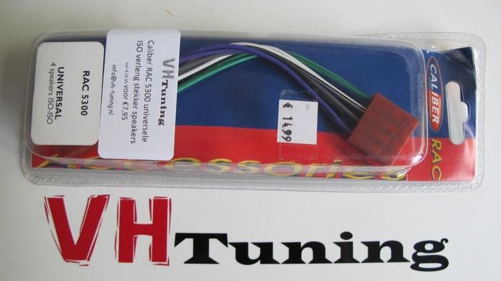 Caliber RAC 5300 universele ISO verleng stekker speakers, Auto diversen, Autoradio's, Nieuw, Ophalen