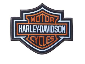 Harley Davidson logo XL strijk patch - 30 x 25 cm (groot)