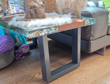 Stalen tafelpoten voor bijzettafel of salontafel beschikbaar voor biedingen