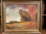 Sfeervol Herfstlandschap schilderij Olieverf op doek, Antiek en Kunst, Ophalen