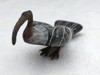 Decoratieve Ibis vogel in speksteen + messing, Ophalen