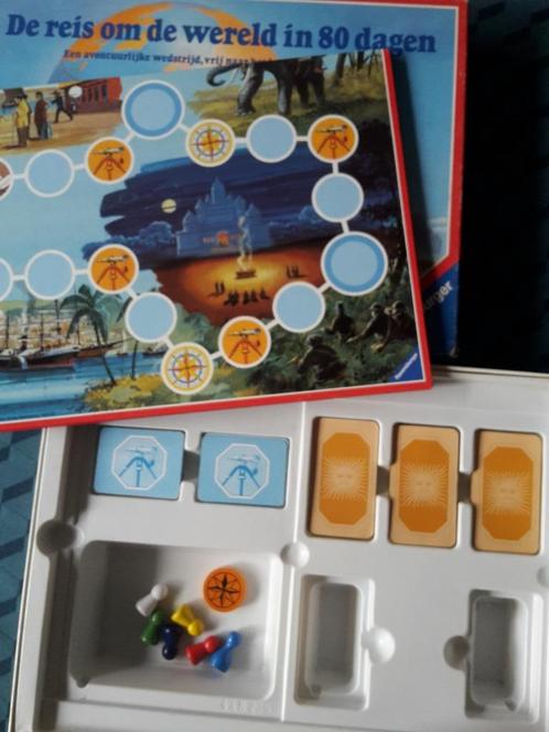 De reis om de wereld in 80 dagen, 2-6 sp., + 1 gratis promo, Hobby en Vrije tijd, Gezelschapsspellen | Bordspellen, Gebruikt, Ophalen of Verzenden