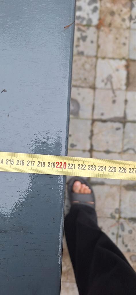 Table en teck Free avec structure en acier inoxydable, Maison & Meubles, Tables | Tables à manger, Enlèvement