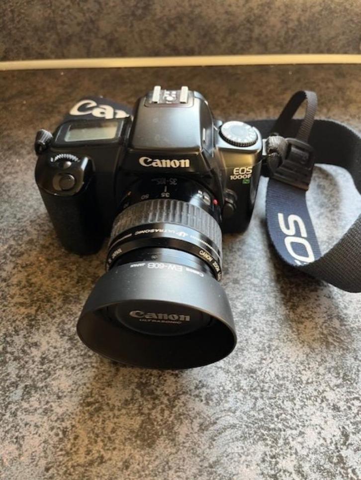Canon + Vivitar zoomlens, Audio, Tv en Foto, Fotocamera's Analoog, Gebruikt, Spiegelreflex, Canon, Ophalen