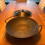 Wokpan Le Creuset, Ophalen, Gebruikt, Gietijzer, Keramische plaat