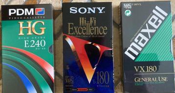 VHS cassetten NIEUW beschikbaar voor biedingen