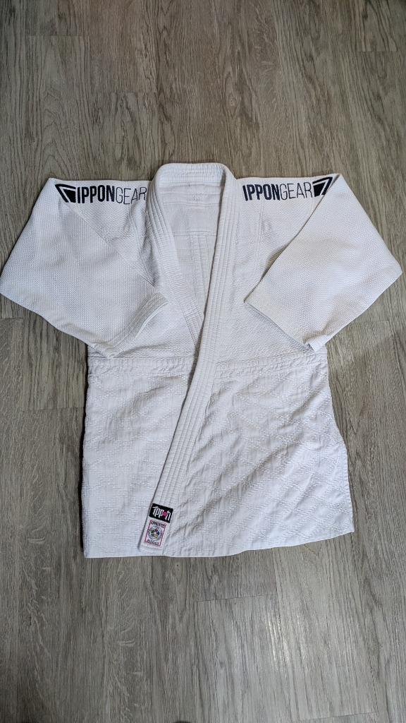 Ippon Gear IJF 170 - Vest + Broek, Sport en Fitness, Vechtsporten en Zelfverdediging, Zo goed als nieuw, Judo, Vechtsportpak, Ophalen of Verzenden